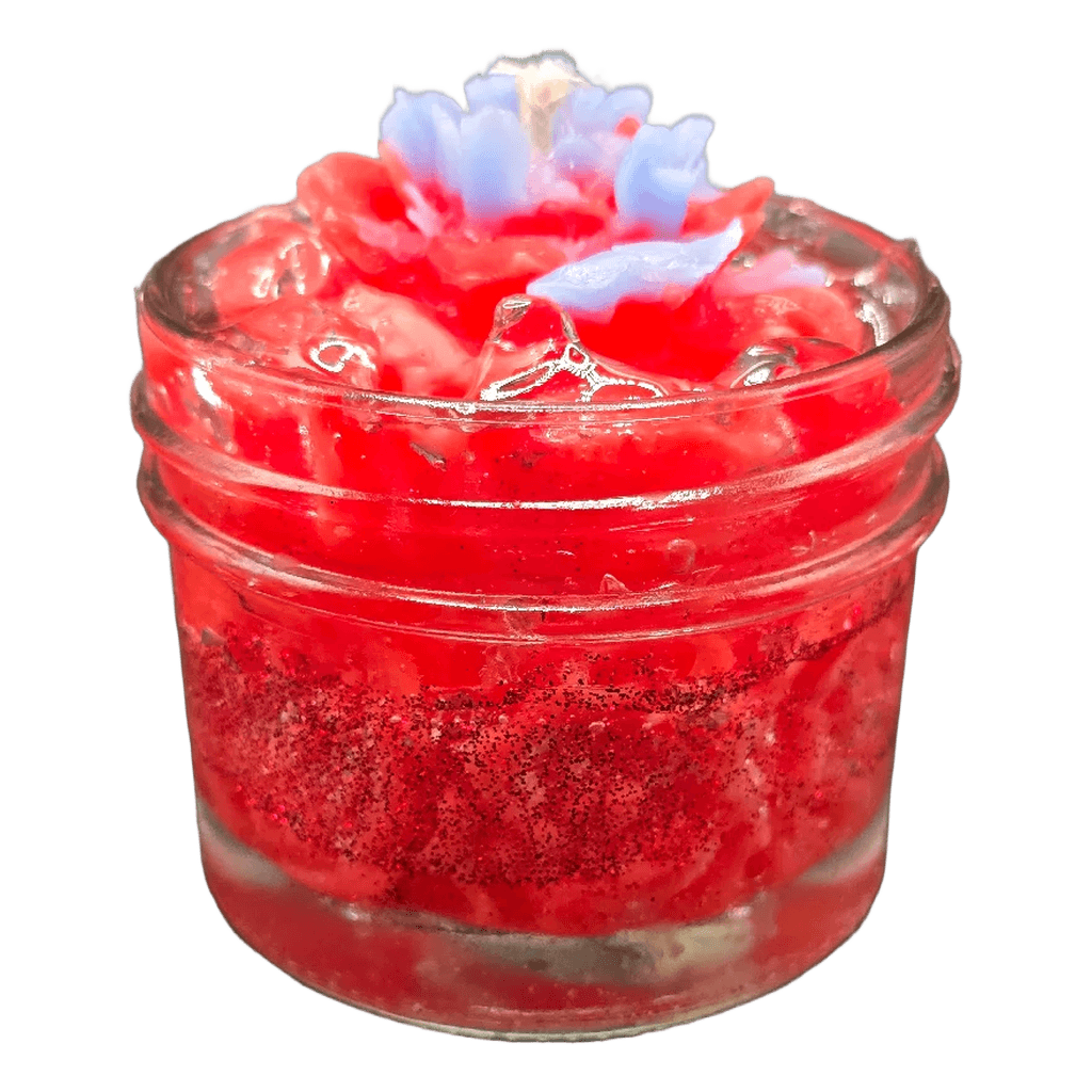Ruby Petal Glow Candle